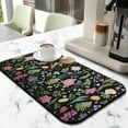 thumbnail image 2 of 2 Pack Washable Rubber Multicolored Flower Leaves Dish Drying Mats for Kitchen Counter Home Large Coffee Bar Pad Accessories and Decor for Utensils Stemware (2pcs 19.5''x12''), 2 of 6