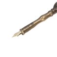thumbnail image 1 of Feather Pen Sprinkle Gold Luxury Vintage Style Quill Feather Pen with Base Nibs Ink Bottle for Calligraphy GiftPurple, 1 of 3