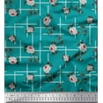 thumbnail image 1 of Soimoi Rayon Fabric Leaves & Rose Floral Printed Craft Fabric by the Yard 56 Inch Wide, 1 of 3