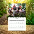 thumbnail image 4 of Hxlamzoo Animals 2025 Monthly Wall Calendar | 12" x 24" Open | Thick & Sturdy Paper | Giftable | Kids Teen Funny Animals | Animals Friend Personalities, 4 of 9