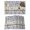 Green Light Purple Light Gray, variant on Spring Purple Flowers Placemats Set of 12, Farmhouse Leaves Fences Gray Wood Placemats for Dining Table, Place Mats for Kitchen Tabletop, Waterproof Wipeable Dining Table Mats Set