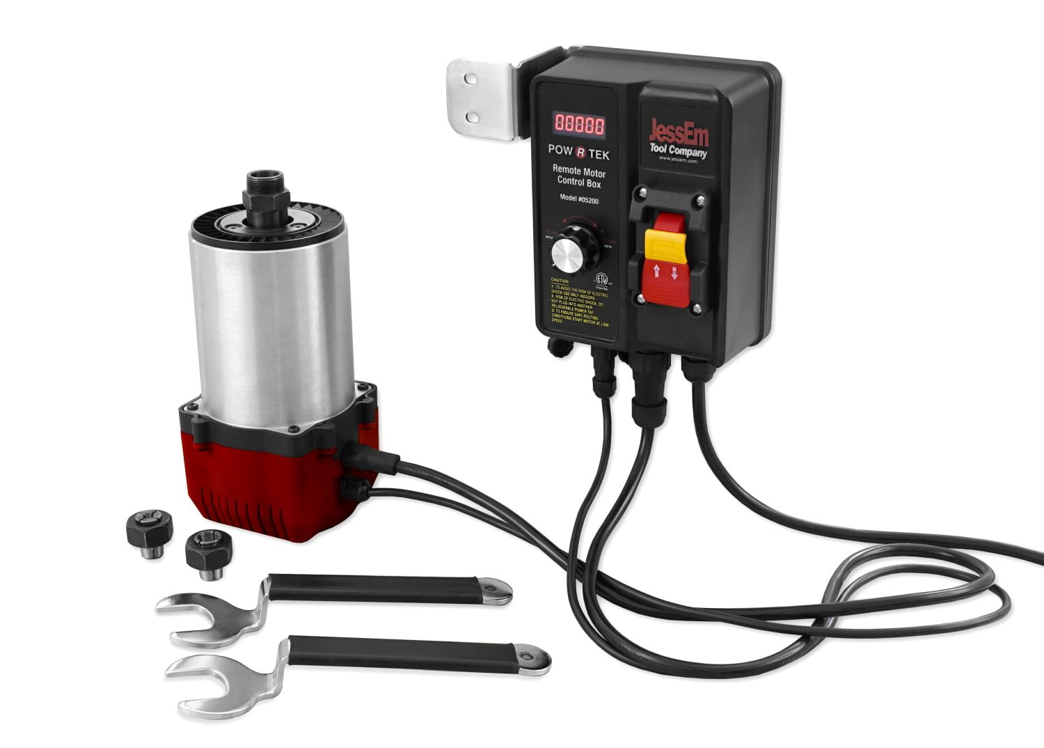 JessEm Pow R Tek 31/4 HP Woodworking Router Motor with EVS Remote