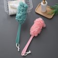thumbnail image 6 of Long Handle Bath Brush with Frosted Sponge Exfoliating Body Scrubber Back Shower Massage Tool for Smooth Soft Skin, 6 of 8