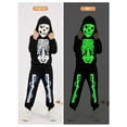 thumbnail image 4 of GYRATEDREAM Kids Skeleton Costume Glow in The Dark Halloween Bone Hoodie and Pants 2Pcs Set with Skeleton Mask 2-6T, 4 of 9