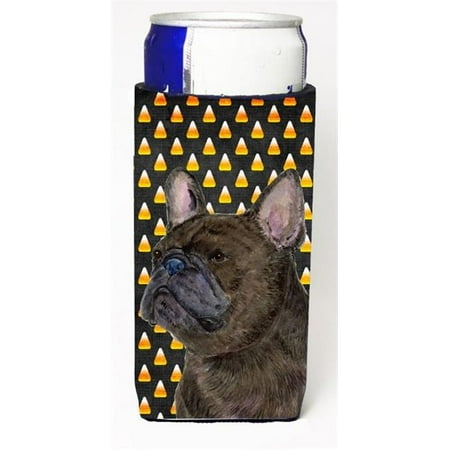 

French Bulldog Candy Corn Halloween Portrait Michelob Ultra s For Slim Cans - 12 oz.