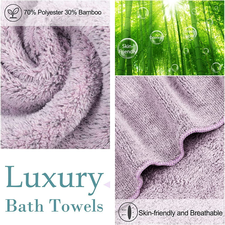 SEISSO Bath Towels, Super Soft Towels for Bathroom, Highly Absorbent Large  Towels 35 x 63 Inches, Quick Dry Multipurpose Use for Fitness,Spa,Sports