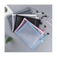 thumbnail image 4 of 5Pcs Mesh Zipper Pouch Clear Document Bag Book File Folders Stationery Pencil Case Storage Bags 5 C, 4 of 5