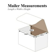 Box Partners Corrugated Mailers 5 x 3 x 2 White 50/Bundle M532