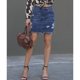 thumbnail image 1 of Falda corta desgastada bodycon,Falda corta casual desgastada elástica y desgastada para mujer Falda corta desgastada elástica Experiencia incomparable, 1 of 8