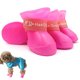 thumbnail image 1 of 4 zapatos para perros de color rosa, adecuados para días de nieve, carreteras calientes, días de lluvia, impermeables, para caminar al aire libre, antideslizantes para pisos duros MFZFUKR BST3028756-3, 1 of 6