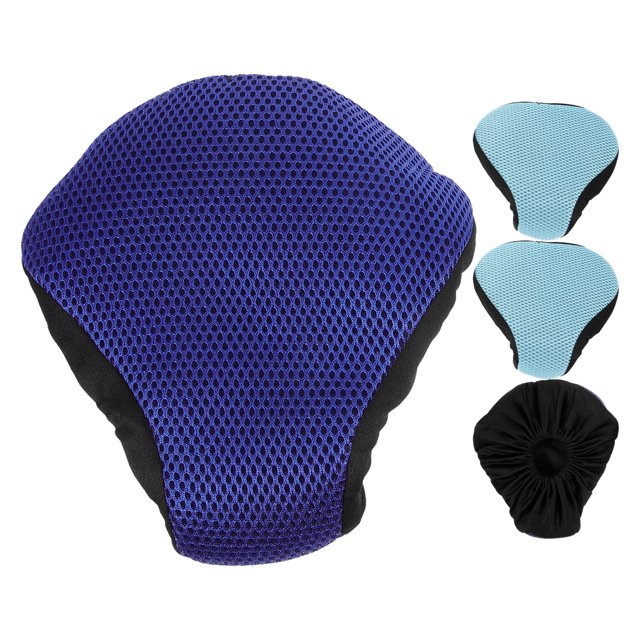 BRIGHTFUFU 4 fundas para asiento de bicicleta, cómodo sillín de bicicleta, transpirable, cojín de repuesto para asiento de bicicleta.