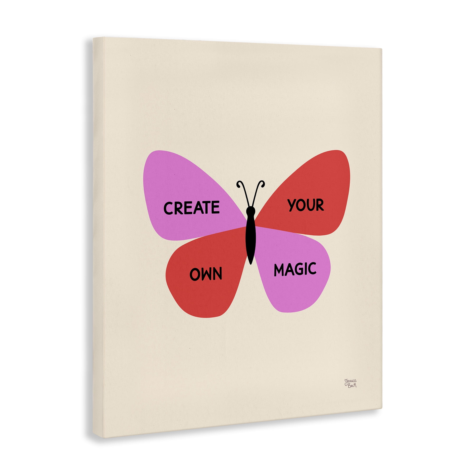 Stupell Industries Create Your Own Magic Animals Painting Wrapped Canvas Art Print Wall Art, 30 x 40