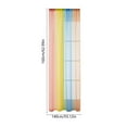 thumbnail image 3 of 55x63 Inch Rainbow Sheer Curtains | Ombres Colorful Rod Pocket Semi-Sheer Gauze Voile Drapes for Patio, Bedroom & Living Room Window Decor, 3 of 6