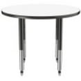 thumbnail image 4 of ECR4Kids Round Dry-Erase Thermo-Fused Adjustable Activity Table Black/Black, Multiple Sizes/Types, 4 of 7