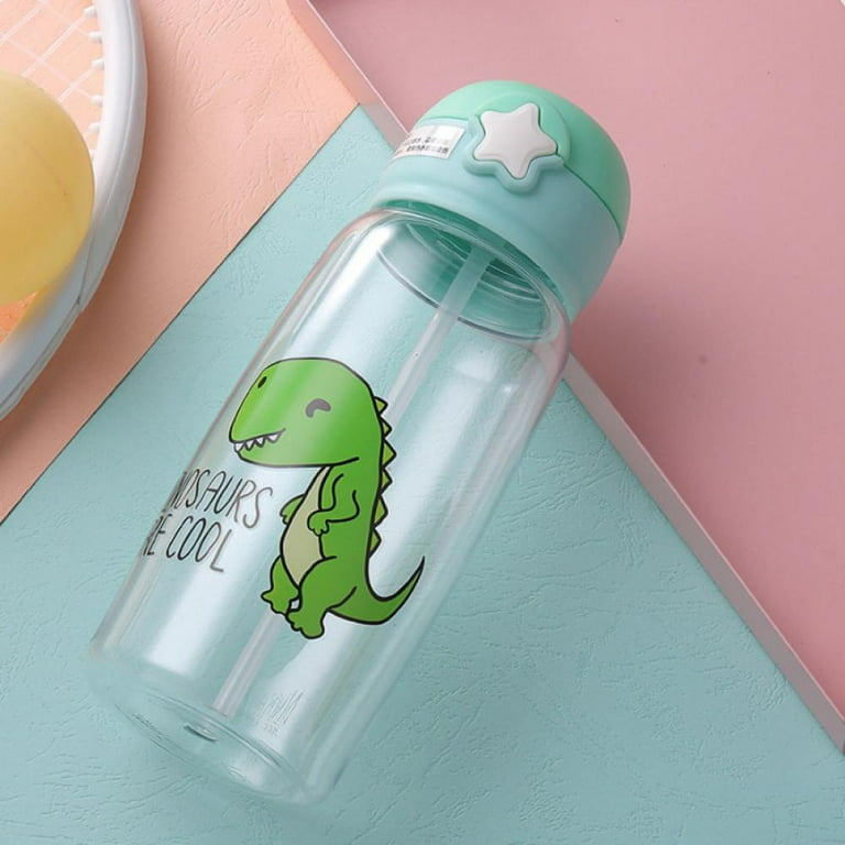 Bc Babycare 80/150/220/300ml Baby Straw Cups Kids Gravity Ball 360°  Drinking Water Bottles Leak-proof Dinosaur Shape Handle Cup