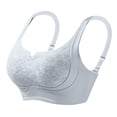 thumbnail image 4 of BaoFuBaoMei Plus Size Lace Bras for Women Side Support Wireless Bra Lift Push up Brassiere Adjustable Strap Everyday Bralette, 4 of 6