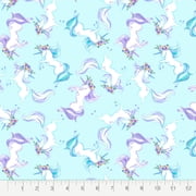 Create It 18x21 Cotton Unicorn Glitter Precut Sewing & Craft Fabric Bundle, Multicolor 15 Piece