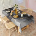 thumbnail image 3 of Gray Marble Gold Wave Pattern Rectangle Tablecloth 60"x120",Waterproof Polyester Rectangle Table Cloth, Wipeable Spillproof Polyester Tablecloth for Dining, Camping, Indoor and Outdoor, 3 of 6
