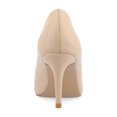 thumbnail image 4 of Journee Women's Gabriella SuperNatural Shades Wide Width Slip On Pointed Toe Pumps, 4 of 10