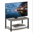 thumbnail image 2 of Furinno 13191 Turn-N-Tube No Tools 2-Tier Elevated TV Stands, Black, 24 in, Wood (11"H x 23.8"W x 15.8"D), 2 of 4