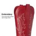 thumbnail image 6 of DREAM PAIRS Women's Western Cowboy Cowgirl Boots Square Toe Embroidery Mid Calf Booties, 6 of 8