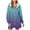 Purple, variant on Turilly Gradual Printing Coats for Women Long Sleeve Hooded Coat Winter Loose Solid Warm Pocket Top Outerwears