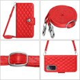 thumbnail image 5 of for Samsung Galaxy S20 FE Wallet Case, Elegant Card Holder Cash Slot PU Leather Kickstand Shoulder Strap Shockproof Protective Flip Women Girls Case Cover for Samsung Galaxy S20 FE, Red, 5 of 6