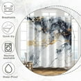 thumbnail image 5 of Nature Landscape Shower Curtain Summer Forest River Jungle Waterfall Lake Window Scenery Shower Curtains Decorative for Bathroom Waterproof Fabric Shower Curtain with Hooks 48x72 Inches, 5 of 6