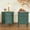 Retro-Green, variant on HLR 19" Farmhouse Nightstands Set of 2 with Drawer and Door, Wood Bedside Table End Table for Bedroom, Black