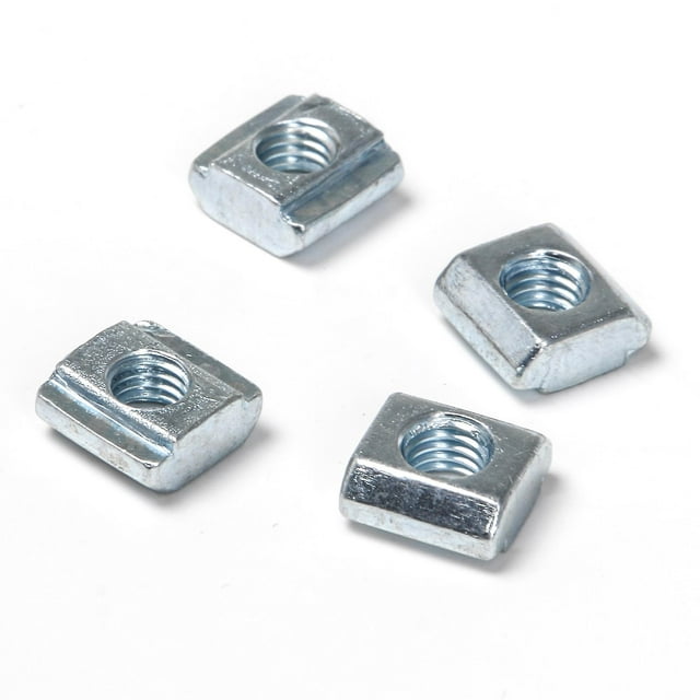 Support d'Écrou Coulissant en T Série 20 Norme Européenne M5 Fileté Acier au Carbone 50 Pcs