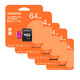 thumbnail image 1 of 5 Piezas De Micro Sd Adata Ausdx64guicl10 Con Adaptador 64gb, 1 of 4