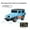 Blue, variant on AIGIA 1:64 Scale Mini RC Car with APP Control Off-Road Vehicle Trailer Toy 2.4GHz Wireless Remote Control with LED Lights