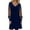 Blue, variant on Letdown Women's Sparkly Ruched Bodycon Mini Dress Sheer Mesh Bell Long Sleeve V Neck Short Club Party Dresses (Black,L)