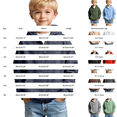 thumbnail image 3 of Boys Quarter Zip Hoodies Waffle Knit Kids Long Sleeve Hooded Sweatshirts Teens Pullover Tops Clothes Boys Lightweight Jacket, 3 of 6