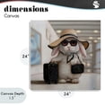 thumbnail image 4 of Stupell Industries Eclectic Bun Voyage Traveling Rabbit Canvas Art, 24 x 24, by Lucia Heffernan, 4 of 8