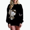 thumbnail image 1 of Sudadera con capucha de HELLO KITTY para mujer, ropa de calle con estampado de manga larga, estilo Harajuku, para otoño e invierno, 1 of 1