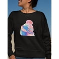 thumbnail image 2 of Manga Couple Soft Embrace Sweatshirt Women -Image by Shutterstock, Female XX-Large, 2 of 4