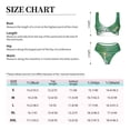 thumbnail image 4 of Kdxio Christmas Green Print Women's 2 Piece High Waisted Wrap Spaghetti Strap Summer Swimsuit Bikini Set-XX-Large, 4 of 7