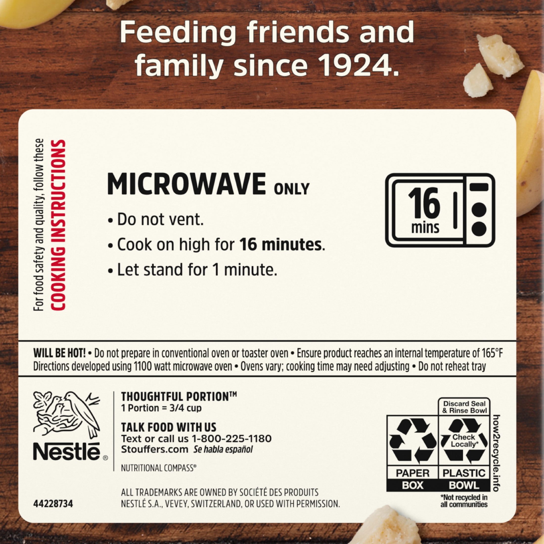 Stouffer’s Scalloped Potatoes, Side Dish for Holiday Meals, Cheesy Potatoes Frozen Side Dishes, 24 oz (Frozen)