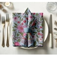 thumbnail image 5 of Vargottam Designer Cotton Twill Napkins - Set of 12, 20-Inch, Floral Print, Durable & Absorbent Cloth Napkins for Parties, Dining and Home Decor - Machine Washable, 5 of 8