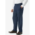 thumbnail image 3 of KingSize Men's Big & Tall Easy Movement Plain-Front Expandable Dress Pants, 3 of 4