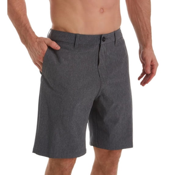 Men's Quiksilver EQYWS3653 Union Heather Amphibian 20 Inch Walkshort (Black 32)