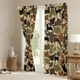 thumbnail image 3 of Feelyou Rustic Moose Deer Curtains Pack of 2 (52x84 Each), Camouflage Window Curtains, 3 of 6