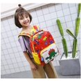 thumbnail image 3 of Mochila de viaje preescolar para niños pequeños, mochila escolar de dibujos animados, mochila (dinosaurioNaranja), 3 of 5