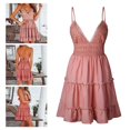 thumbnail image 5 of Charming Strapless Dress Beachy Women Dress L Pink for Picnic 1Pack, 5 of 5