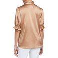 thumbnail image 2 of Santorelli womens    Elisa Ruffle Neck Silk-Blend Blouse, 44, 2 of 3