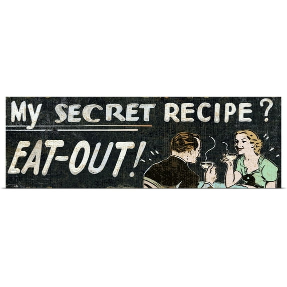 Great BIG Canvas | Rolled Poster Print entitled My Secret Recipe