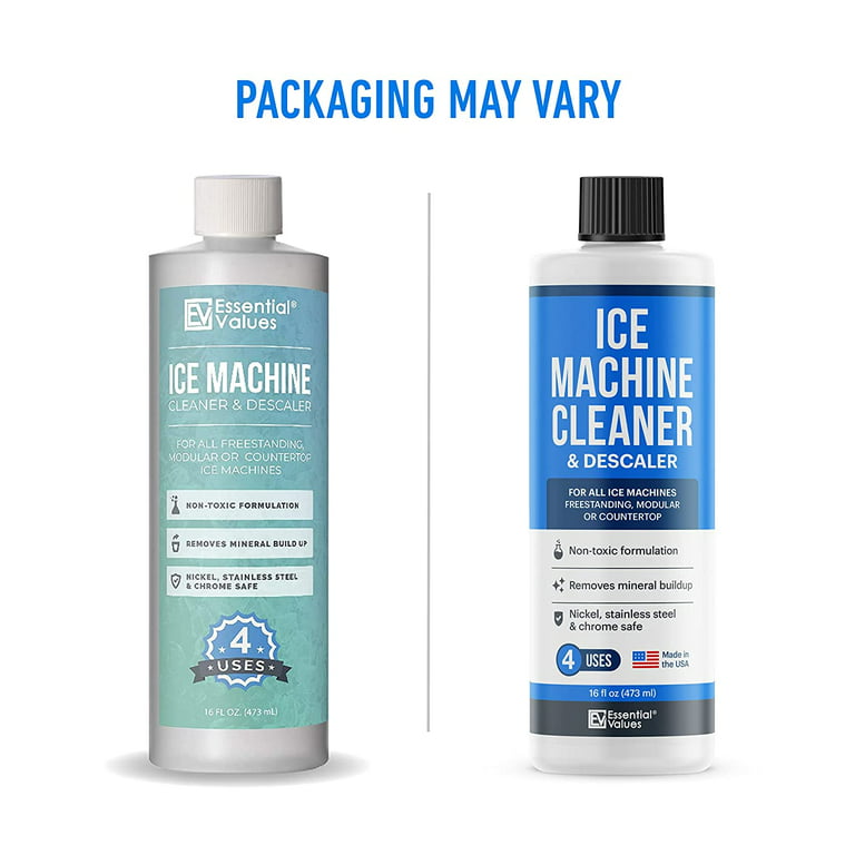 Ice Maker & Ice Machine Descaling & Cleaning Solution (2 Pack) - All Natural and Nickel Safe Descaler & Cleaner for RCA, Scotsman, Manitowoc and All