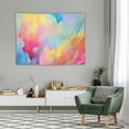 thumbnail image 2 of GOSMITH Colorful Rainbow Paint Art Tapestry, Oil Painting Watercolor Pattern Wall Hangings Tapestry for Bedroom Living Room Office Dorm Man Cave Background 40x30 Inch, 2 of 7
