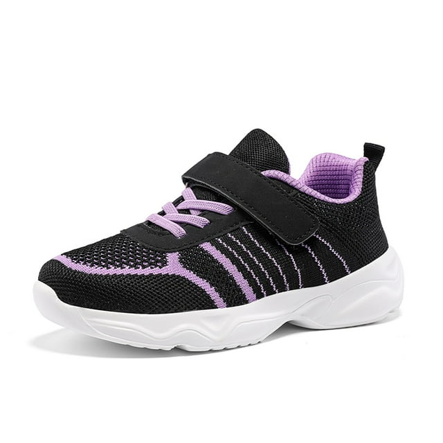 PMVFHDE Espadrilles Athlétiques pour Enfants Légères Confortables Sans Lacets Chaussures de Course Classiques pour Enfants